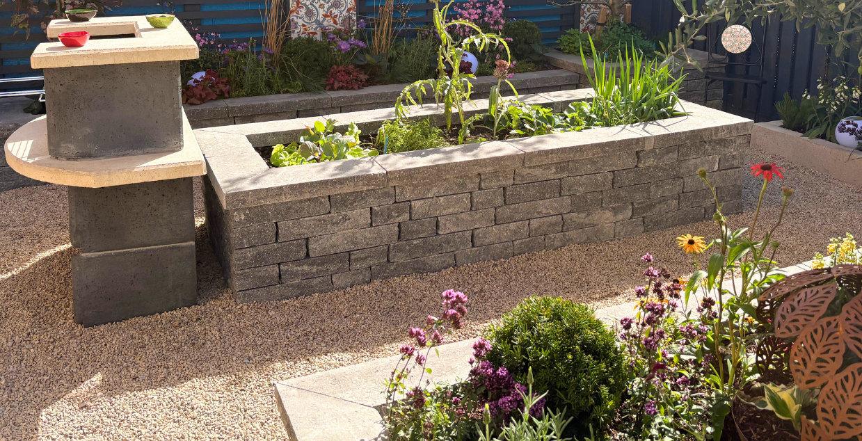warm decorative stone for gardens