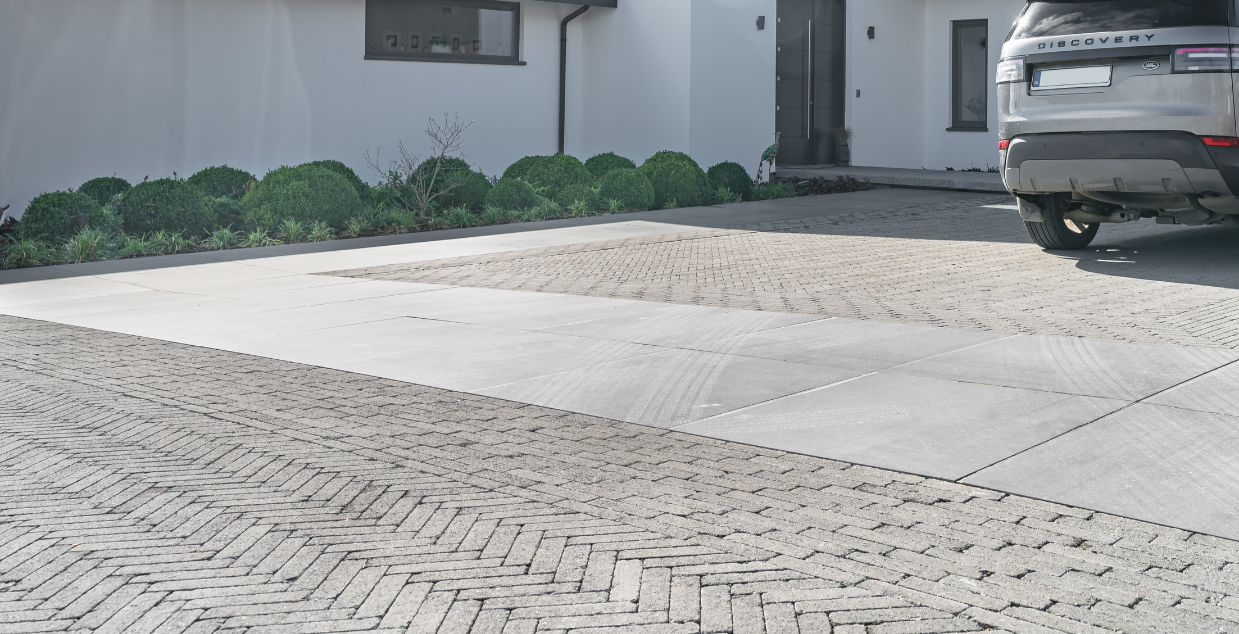 inish natural for modern home driveway