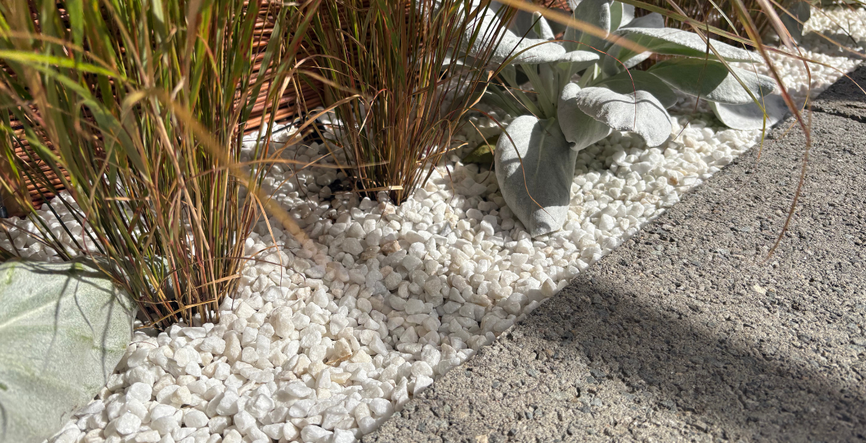 decorative aggregates white marble