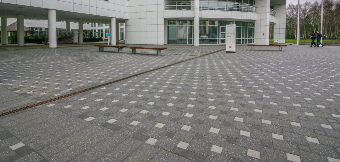 Siemens, West Didsbury, UK - Paving and Walling