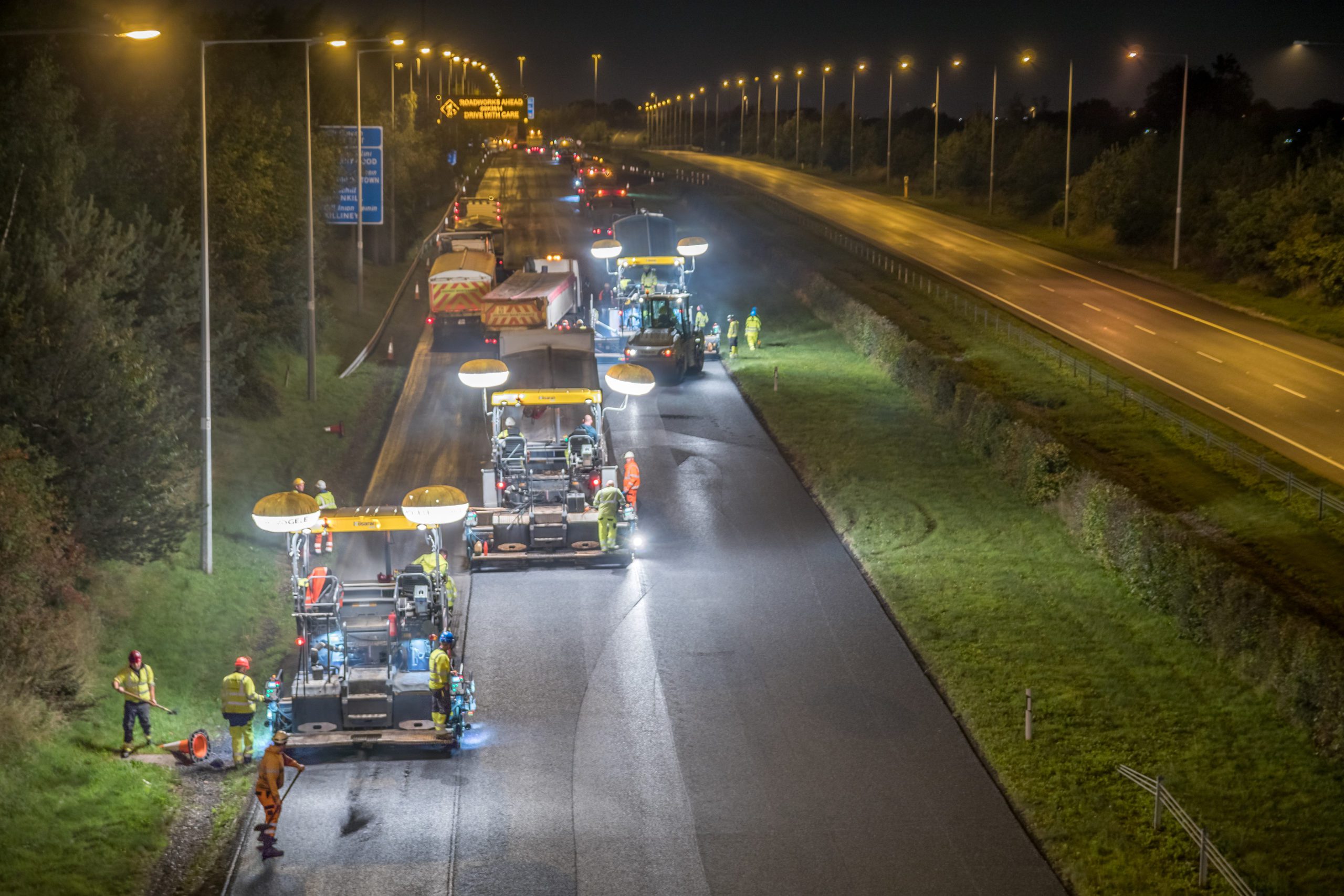 M50/ M11 Junction Pavement Scheme - Roadsurfacing