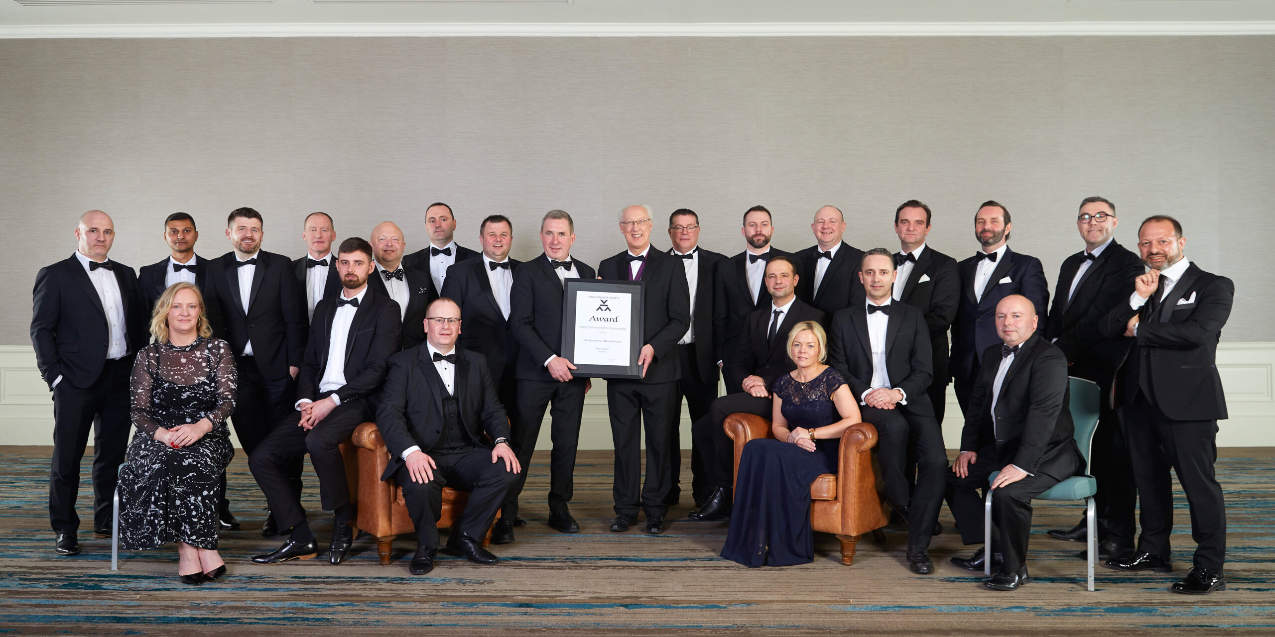 Kilsaran Receiving Highly Commended Award at Irish Concrete Society Awards