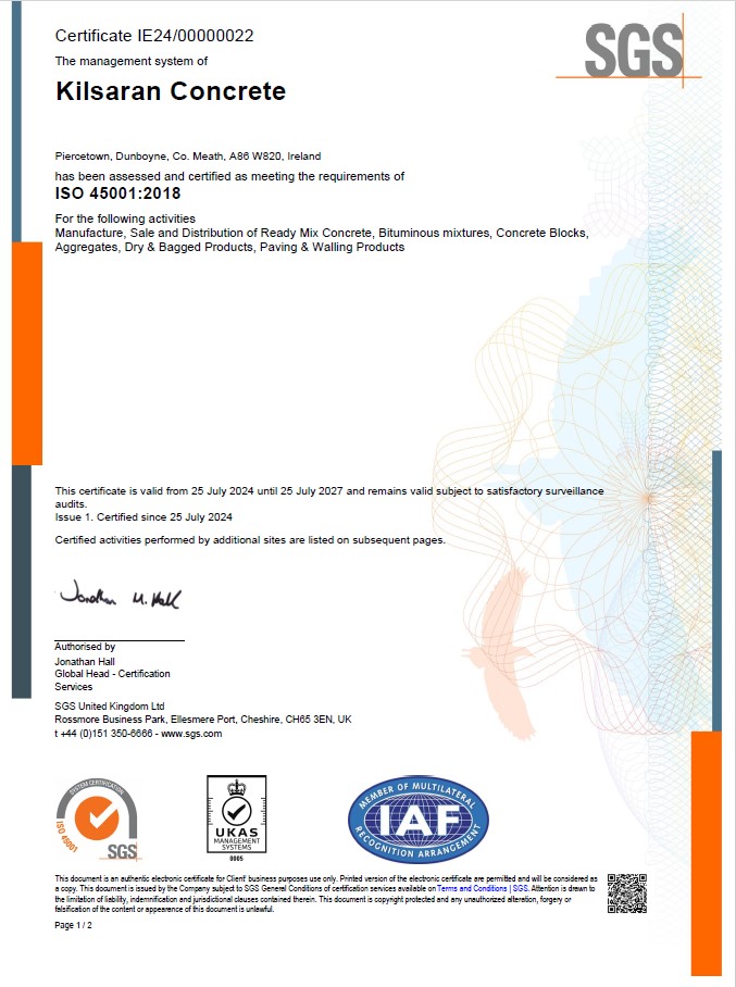 H&S Certificate H&S Certificate
