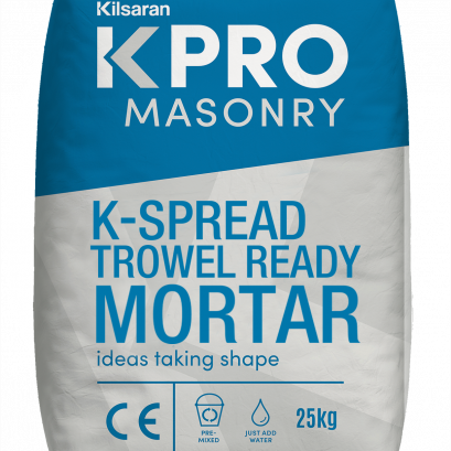 Kilsaran Kpro Masonry K-Spread Trowel Ready Mortae 3D Bag Visual